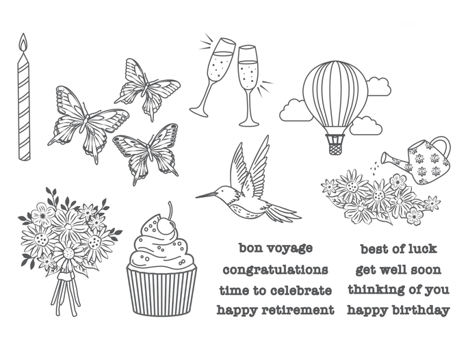All Occasion Icons LetterPress Press Plate
