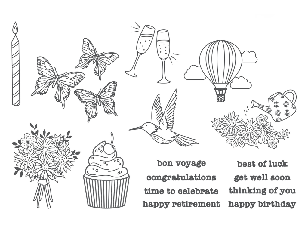 All Occasion Icons LetterPress Press Plate
