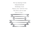 Gemini - LetterPress Press Plate and Metal Die - Lowercase Ticker Tape Sentiments