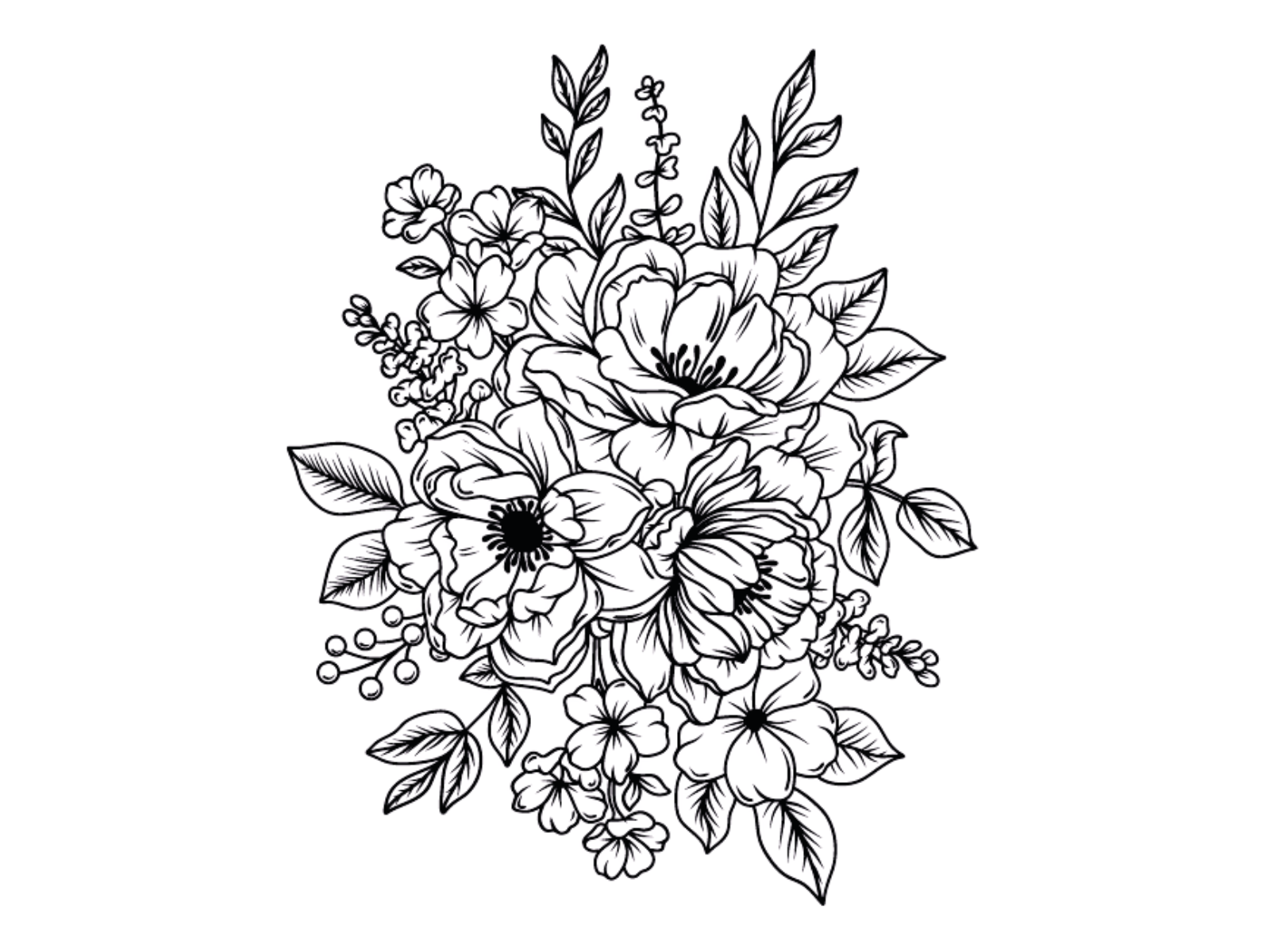 Gemini - LetterPress Press Plate - Peony