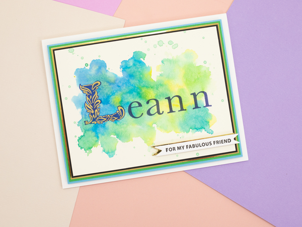 Gemini- LetterPress Press Plate - Statement Alphabet 