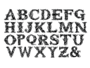 Gemini- LetterPress Press Plate - Statement Alphabet 