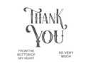 Gemini - LetterPress Press Plate - Thank You
