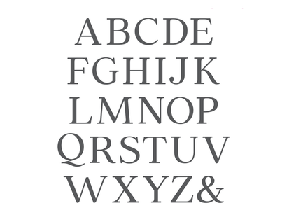 Gemini - LetterPress Press Plate - Uppercase Alphabet