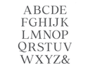 Gemini - LetterPress Press Plate - Uppercase Alphabet