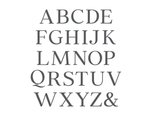 Gemini - LetterPress Press Plate - Uppercase Alphabet
