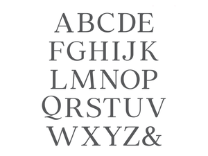 Gemini - LetterPress Press Plate - Uppercase Alphabet