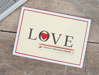 Gemini - LetterPress Press Plate and Metal Die - Uppercase Ticker Tape Sentiments