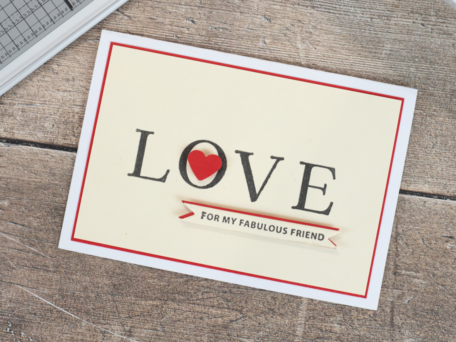 Gemini - LetterPress Press Plate and Metal Die - Uppercase Ticker Tape Sentiments