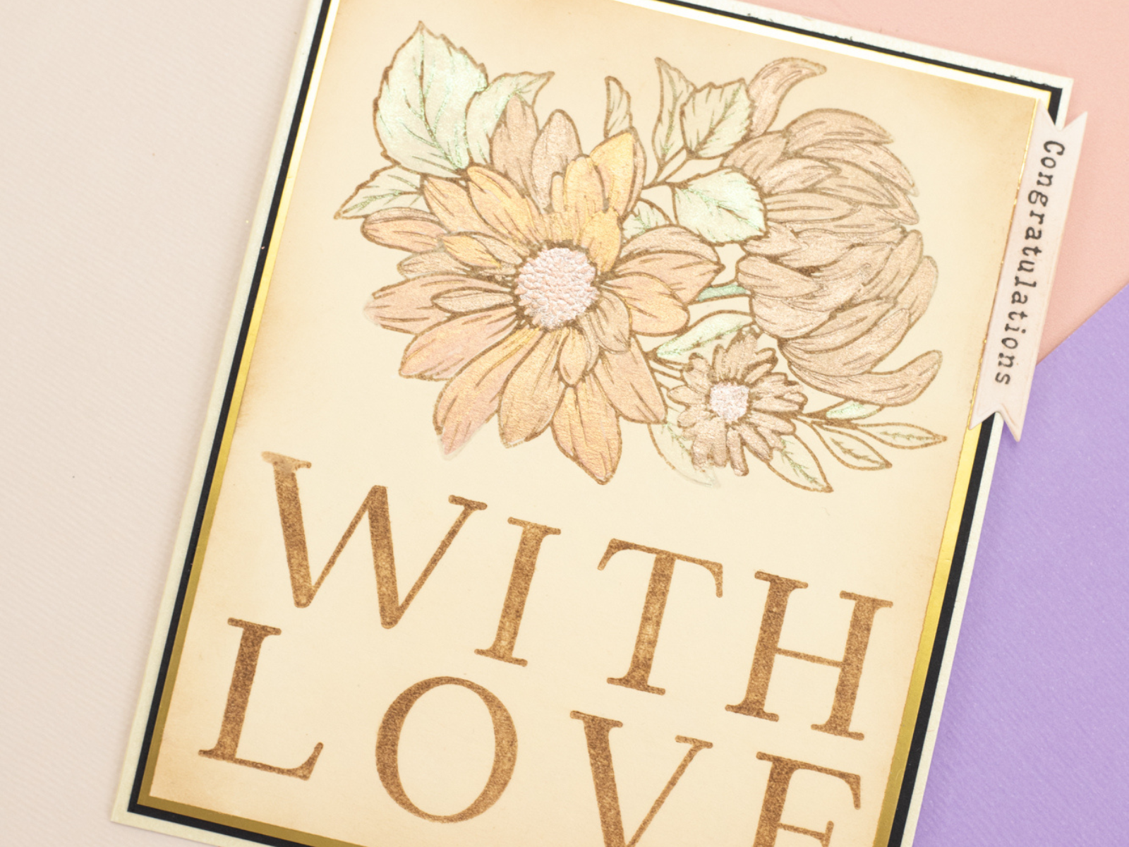 Gemini - LetterPress Press Plate and Metal Die - Lowercase Ticker Tape Sentiments