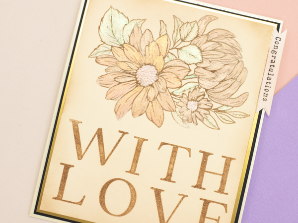 Gemini - LetterPress Press Plate and Metal Die - Lowercase Ticker Tape Sentiments