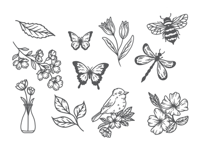 Gemini - LetterPress Press Plate - Wildlife Embellishments