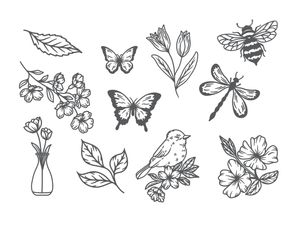 Gemini - LetterPress Press Plate - Wildlife Embellishments