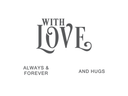 Gemini - LetterPress Press Plate - With Love