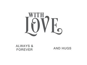 Gemini - LetterPress Press Plate - With Love
