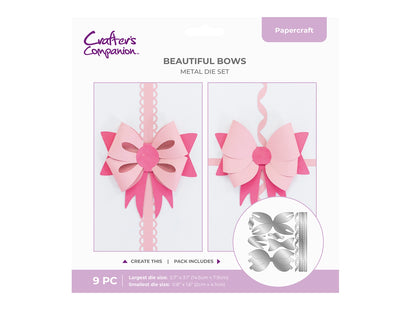 Crafters Companion Metal Die - Beautiful Bows