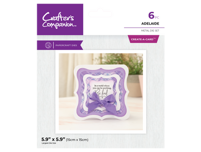 Crafter's Companion Metal Dies Create a Card - Adelaide