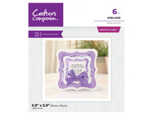 Crafter's Companion Metal Dies Create a Card - Adelaide