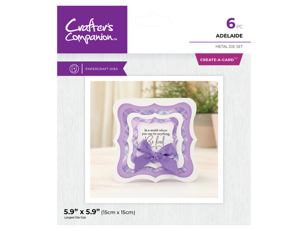 Crafter's Companion Metal Dies Create a Card - Adelaide