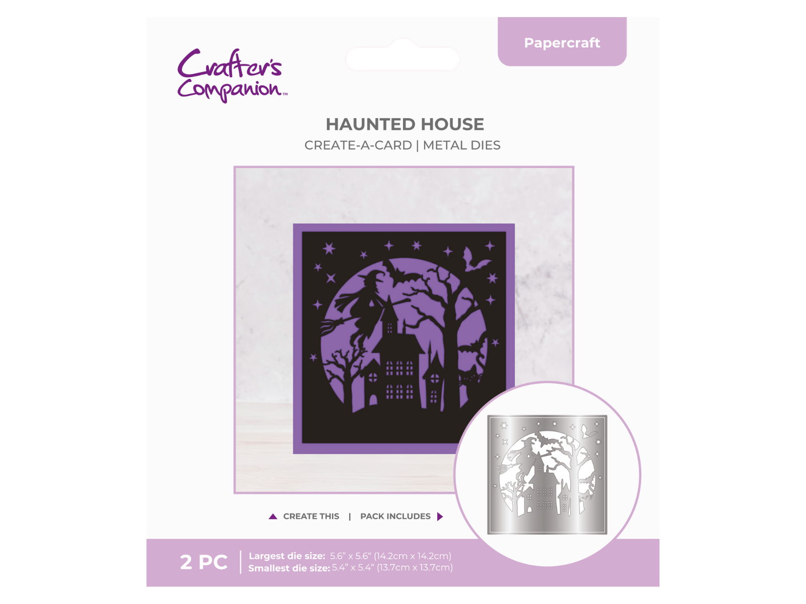 Crafter's Companion Create-a-Card Die Set Haunted House