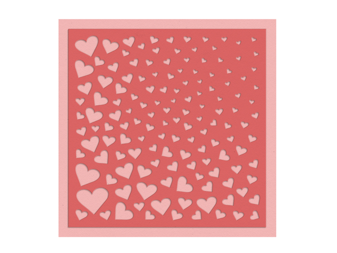 Hearts Create-a-Card Metal Die Set