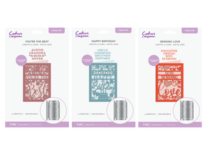 Interchangeable Sentiment Create-a-Card Die Set 3pc Collection