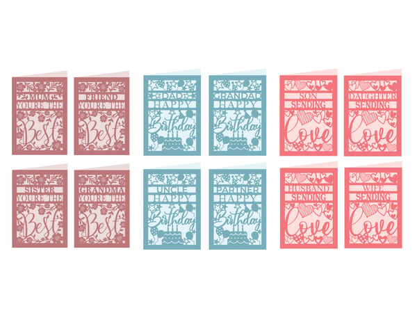 Interchangeable Sentiment Create-a-Card Die Set 3pc Collection