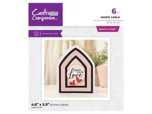 Crafter's Companion Metal Dies Create a Card - Monte Carlo