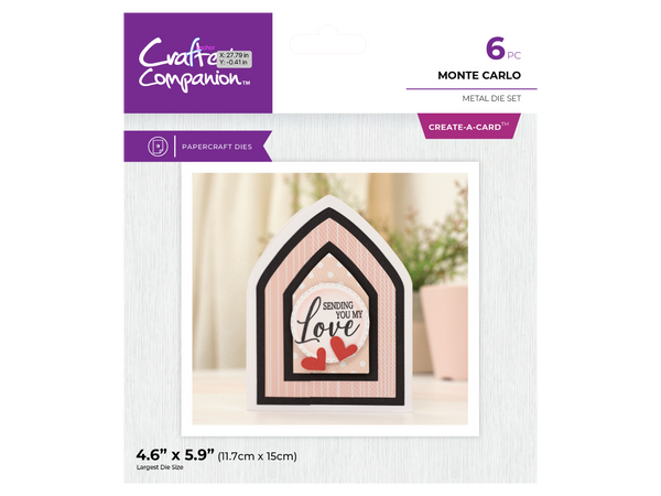 Crafter's Companion Metal Dies Create a Card - Monte Carlo