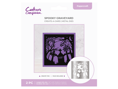 Crafter's Companion Create-a-Card Die Set Spooky Graveyard