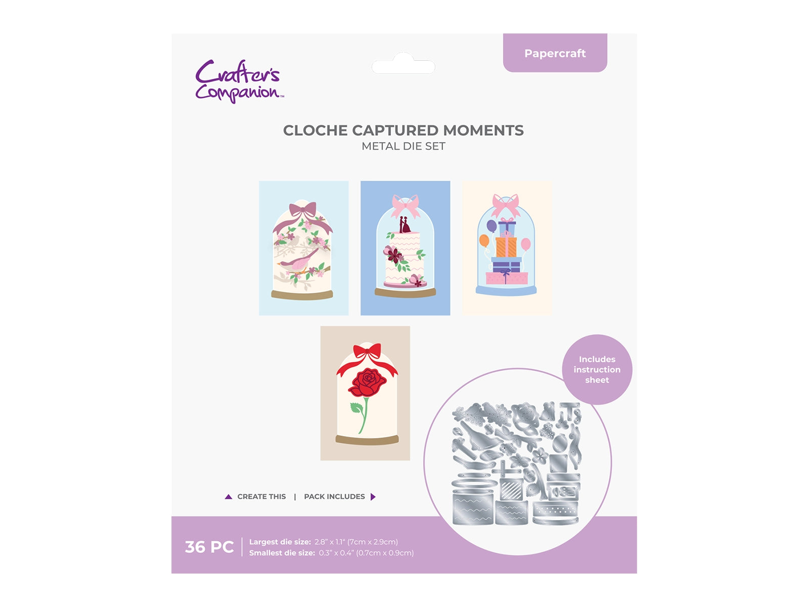 Crafters Companion Metal Die - Cloche Captured Moments