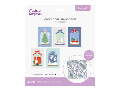 Crafters Companion Metal Die - Cloche Christmas Sense