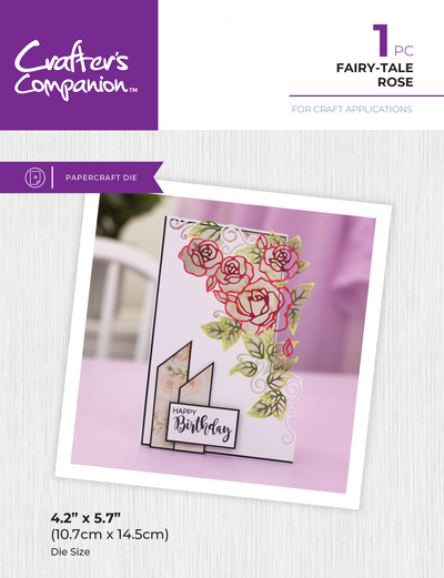 Crafter's Companion Metal Die Edgeable - Fairy-tale Rose
