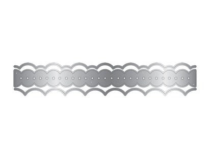 Crafters Companion Ric Rac Metal Die Edgeable - Scalloped Edge