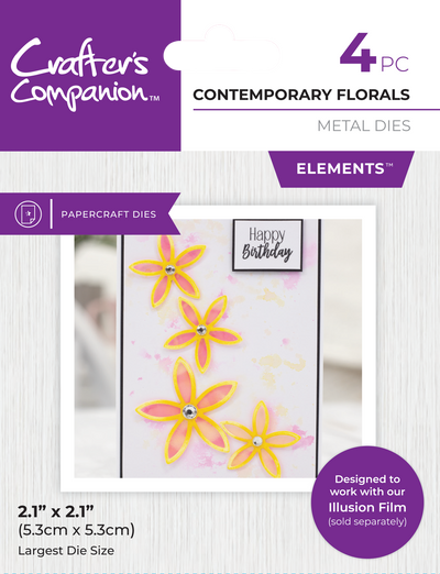Crafter's Companion Metal Die Contemporary Florals