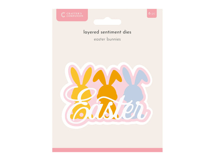Crafter's Companion Metal Die Elements - Easter Bunnies