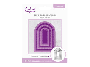 Crafter's Companion Metal Die - Stitched Edge Arches
