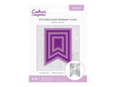 Crafter's Companion Metal Die - Stitched Edge Pennant Flags