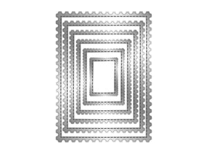 Crafter's Companion Metal Die - Stitched Edge Postage Stamps