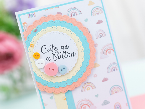 Crafter's Companion Metal Die - Stitched Edge Scalloped Circles