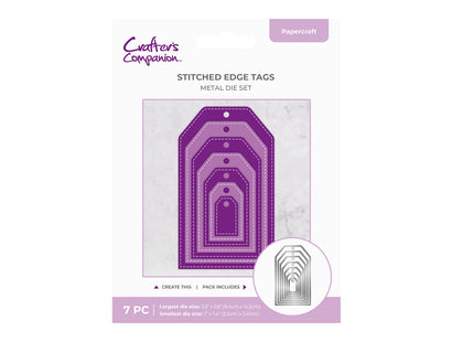 Crafter's Companion Metal Die - Stitched Edge Tags
