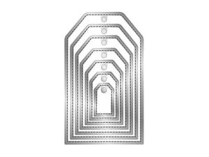 Crafter's Companion Metal Die - Stitched Edge Tags