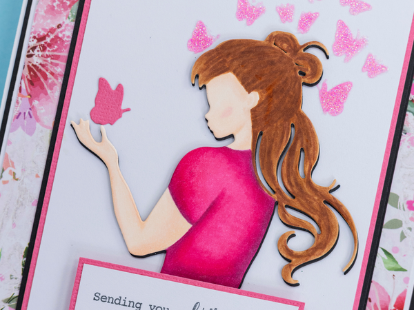 Crafters Companion Metal Die, Stamp & Stencil Set - Butterfly Kisses