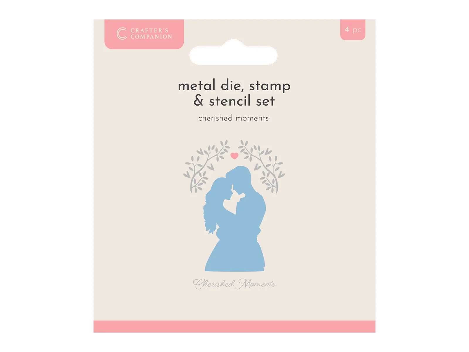 Crafters Companion Metal Die, Stamp & Stencil Set - Cherished Moments