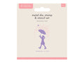 Crafters Companion Metal Die, Stamp & Stencil Set - Showered In Love