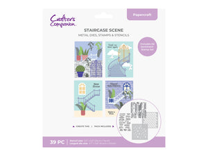 Crafter’s Companion Stamp, Die & Stencil - Staircase Scene