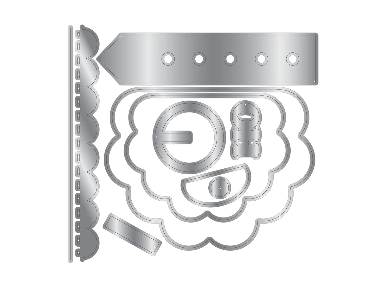 Crafter’s Companion Metal Die, Template - Santa