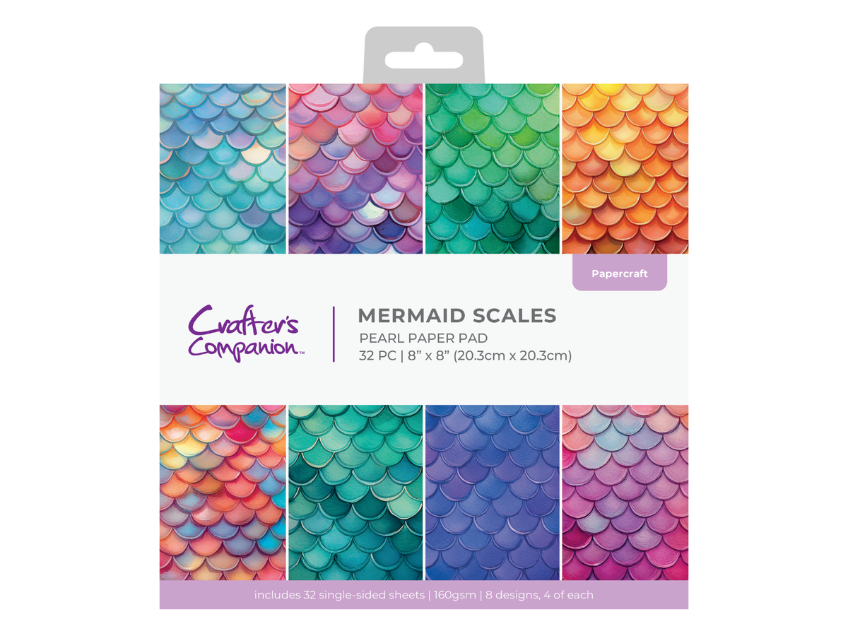 Mermaid Scales Paper Pad 8" x 8"