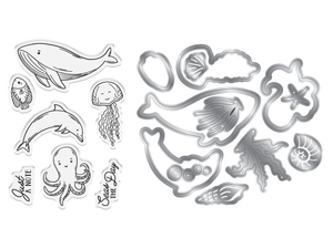 Crafter's Companion Message in a Bottle Stamp & Die – Ocean Friends