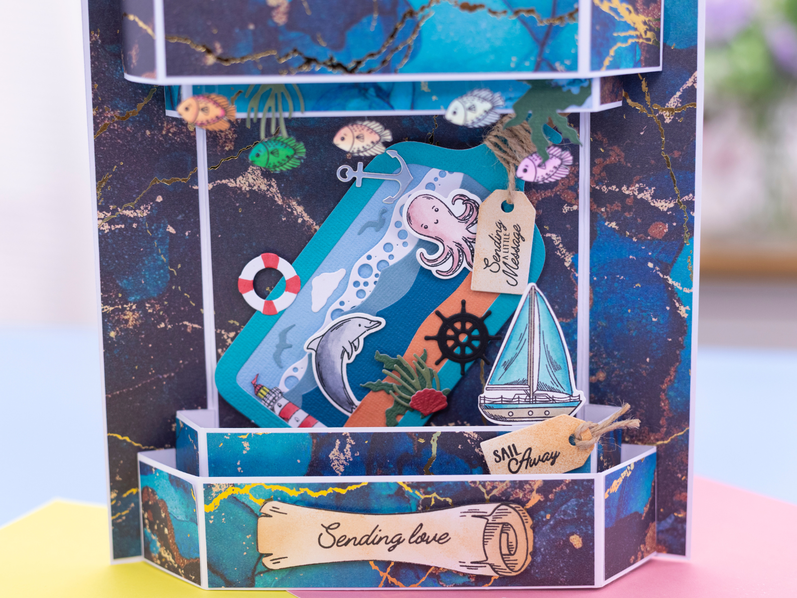 Crafter's Companion Message in a Bottle Stamp & Die – Ocean Friends